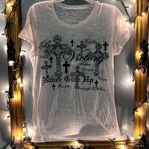 Cowgirl Tuff rhinestone tshirt S/M